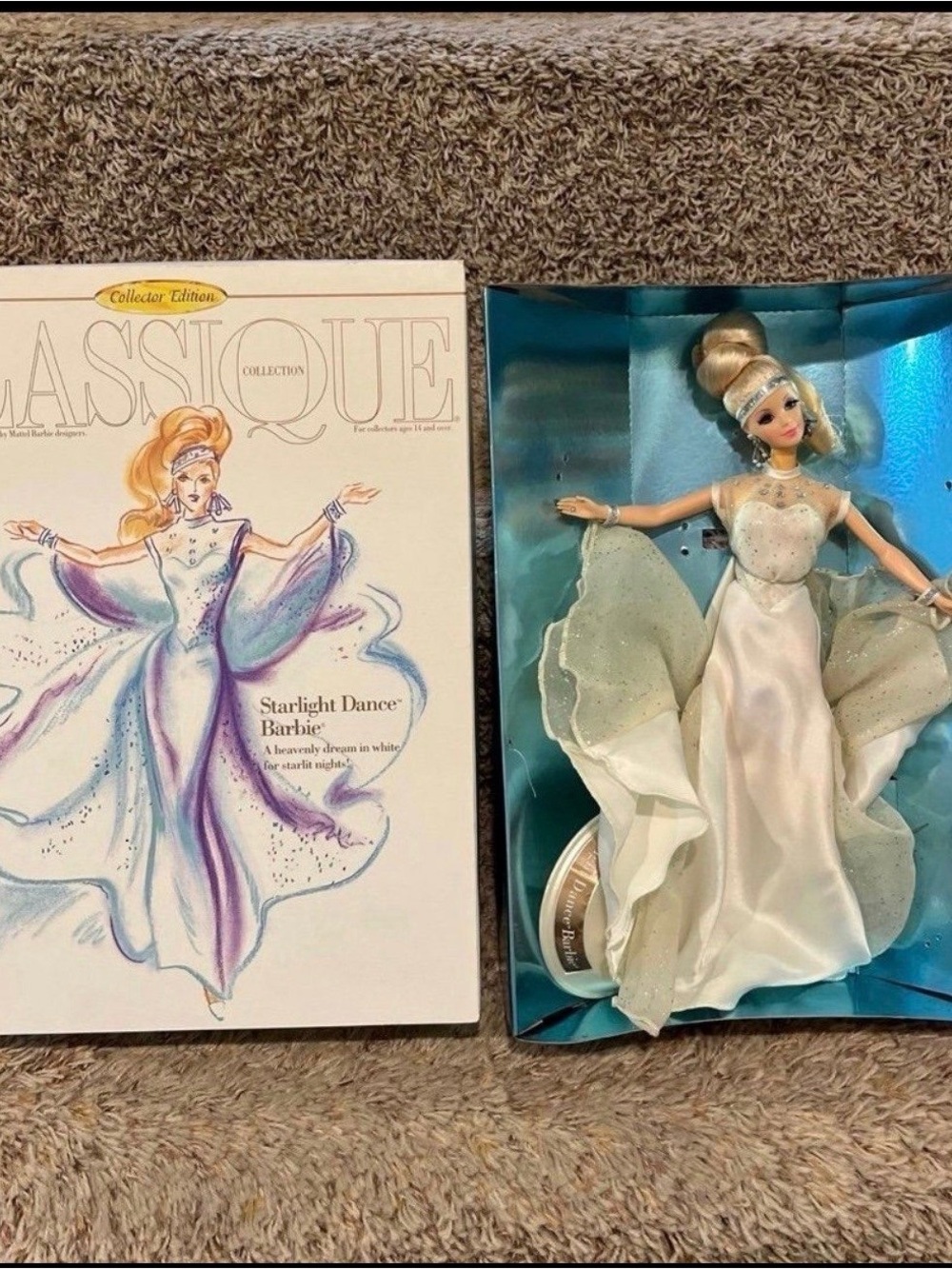 Barbie Classic Collection White and Silver Starlight Dance Gown Doll
